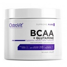 OstroVit BCAA + Glutamine, 200 грамм - Pure