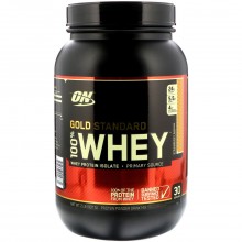 Протеин Optimum Gold Standard 100% Whey, 909 г - Клубника банан