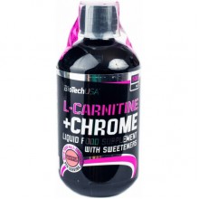 Жиросжигатель Biotech L-Carnitine + Chrome 500 мл Апельсин 